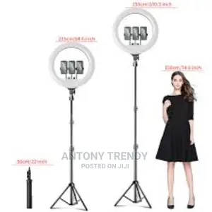Generic-21 Inch LED Ring Light Photography Lamp Set Stepless