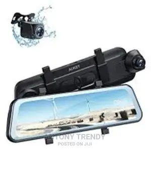 Mirror Dash Cam Dual 6.8'' LCD Touchscreen Car Camera 1080p