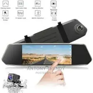 Backup Camera 10 Inch Mirror Dash Cam Dual Lens Front Rear D