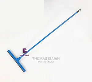 Tile, Floor, Shower, Rubber Foam Squeegee With Wooden Handle