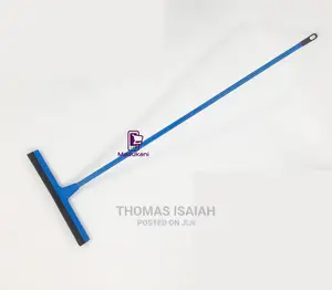 Tile, Floor, Shower, Rubber Foam Squeegee With Wooden Handle