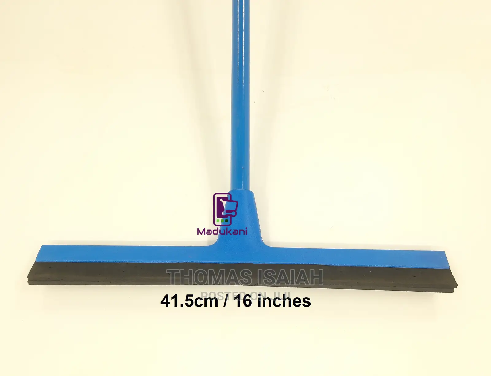 Tile, Floor, Shower, Rubber Foam Squeegee With Wooden Handle