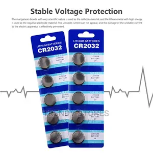 5pcs 3v Lithium Coin Battery Cr 2032