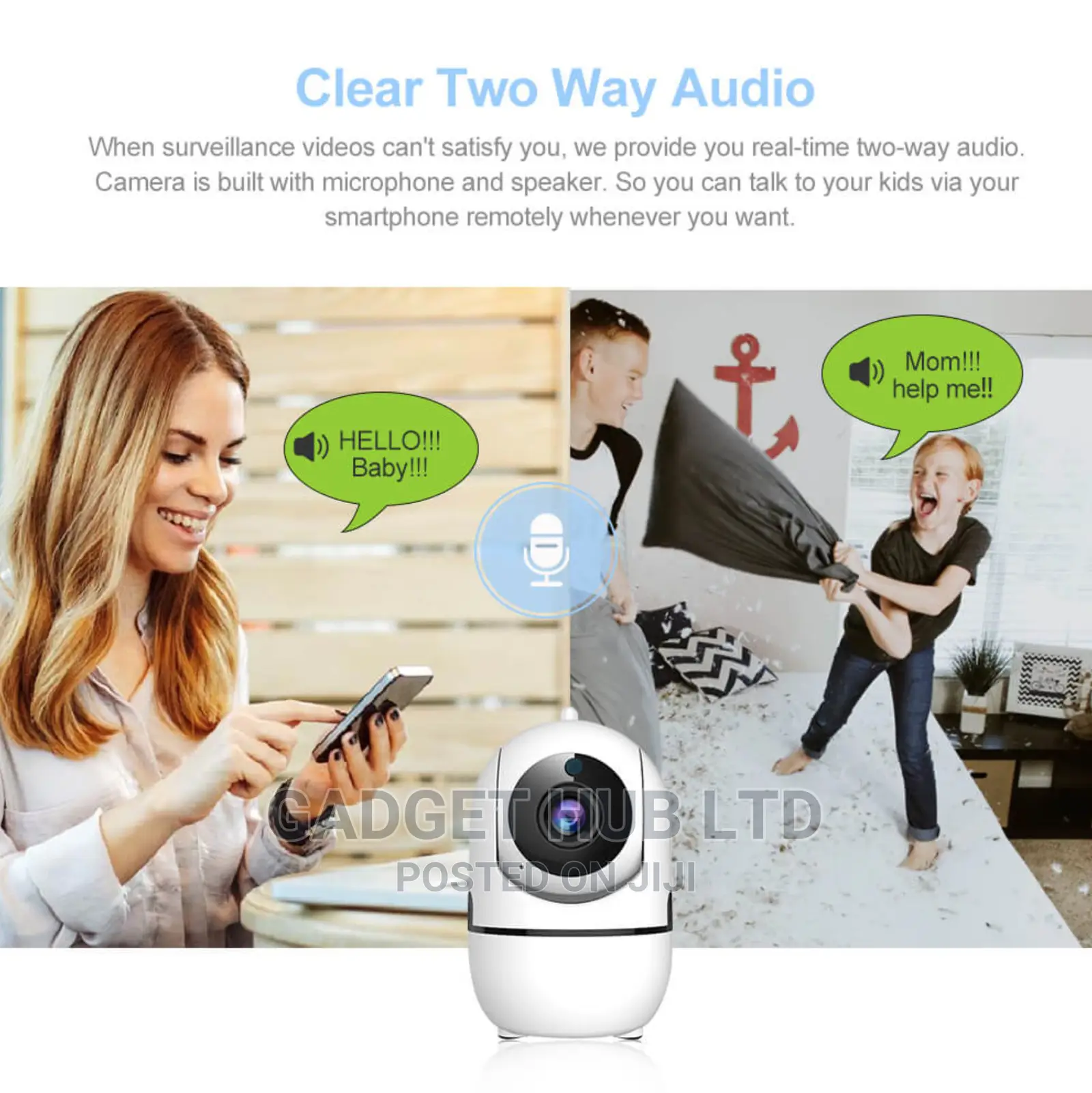 Wireless Baby Monitor PTZ With Auto Tracking And Two Way Com