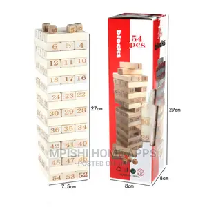 54pcs Jenga Blocks