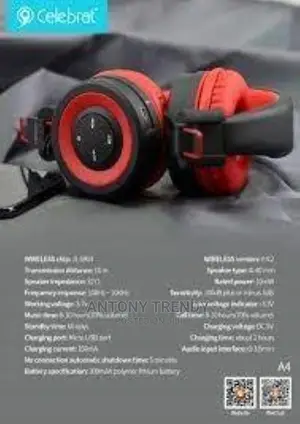 Celabrat A4 Bluetooth Wireless Headphones