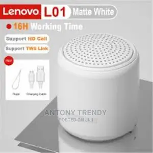 Lenovo L01 Mini Wireless Bluetooth 5.0 Portable Speaker - Wh