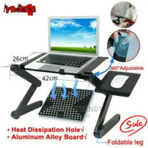 Adjustable Foldable Laptop Stand Desk Table With Mouse Pad F