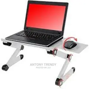 Adjustable Laptop Stand With Double Cooling Fan,Mouse Pad P