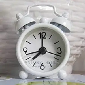 Alarm Clock Vintage Retro Silent Pointer Clocks Round Number