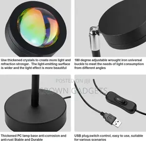 LED Floor Lamp Sunset Projection