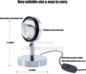 Modern Led Floor Light Living Room Sunset Light,