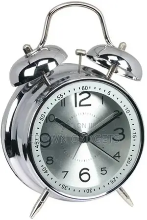 Mini Non-Ticking Vintage Classic Analog Alarm Clock
