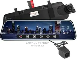 Dash Camera, Front and Rear View Mirror Camera