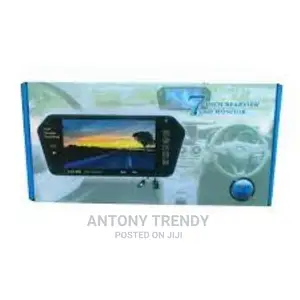 7-Inch Rear View Clip on Mirror With Optional Backup Camera