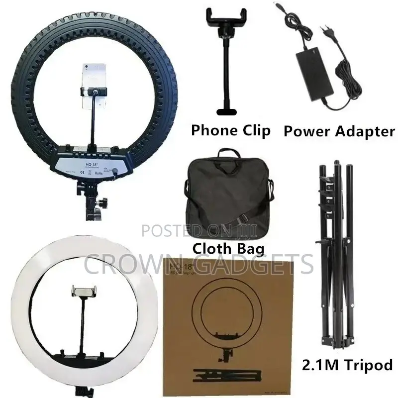 Hq 18 Led Soft Ring Light LED Soft Ring Light Kit 18" 55W