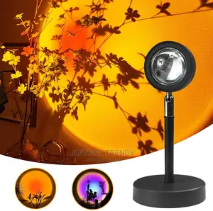 Sunset Projection Led Light, Rainbow Floor Stand Modern Lamp