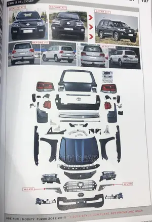 Facelift Landcruiser 200series V8 Bodykit Change to 2016