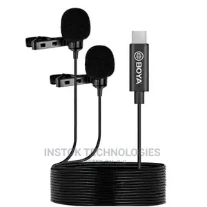 Boya By-M3d Digital Dual-Head USB Type-C Lavalier Microphone