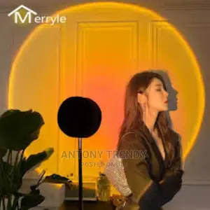 USB LED Rainbow Sunset Projector Desk Lamp