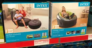 Inflatable Chair With Foot Stool