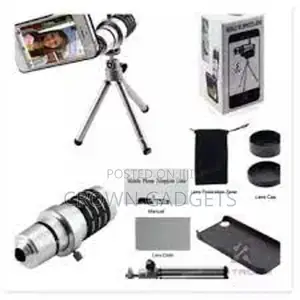 Universal 12X Zoom Mobile Phone Clip-On Telescope Camera Len