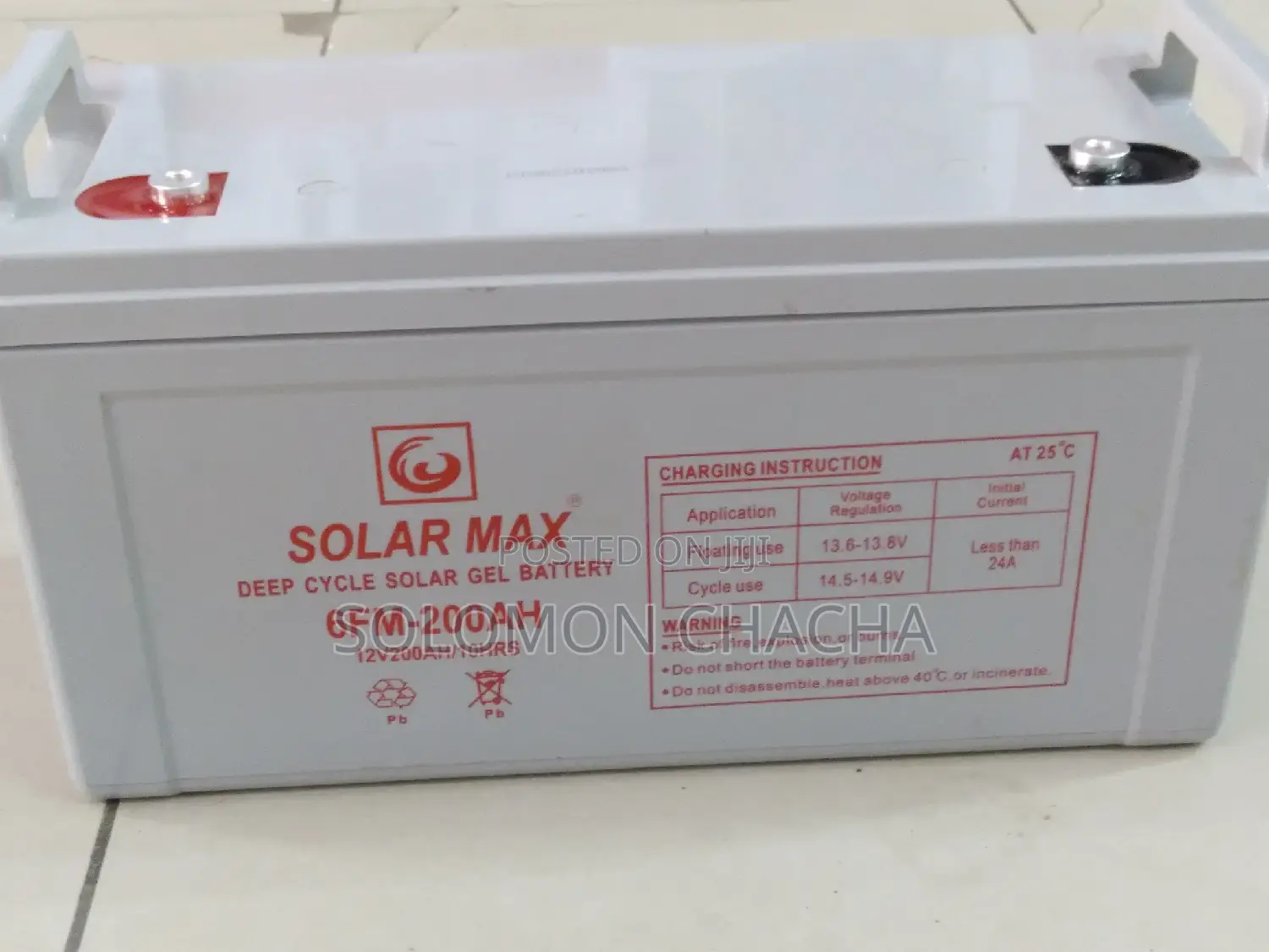Solar Max 200ah Solar Dry Cell Batteries
