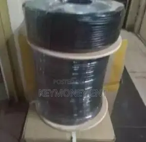 CCTV 200m RG59 Coaxial Cable With Power Reel Black