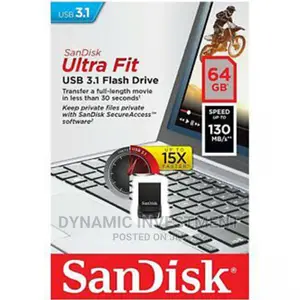 64 Gb Ultra Fit Sandisk Flashdisks(SUITABLE FOR CAR RADIO)