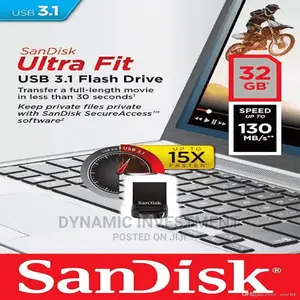32 Gb Ultra Fit Sandisk Flash (Suitable for Car Radios)
