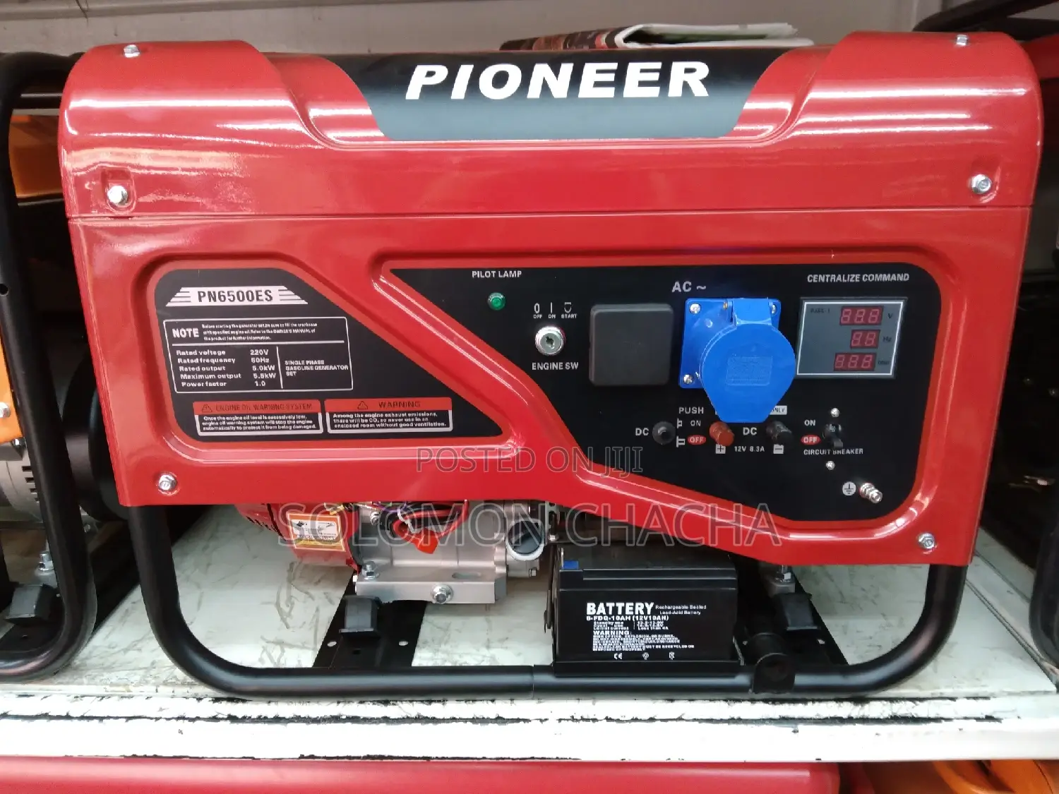 Pioneer 5.5kva Generator Keystart