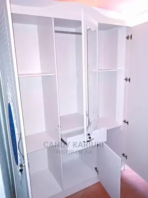 Spacious White 3 Door Wardrobe