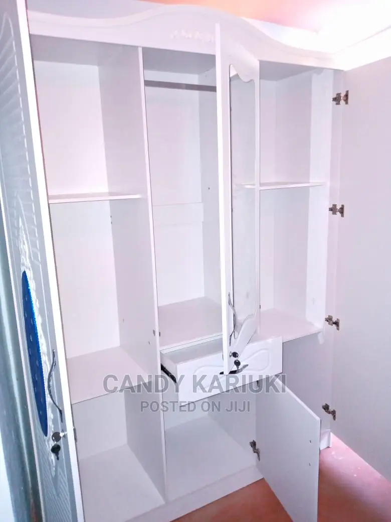 Spacious White 3 Door Wardrobe