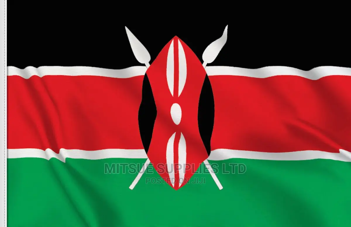 Medium Kenyan Flag 30X46 Inches