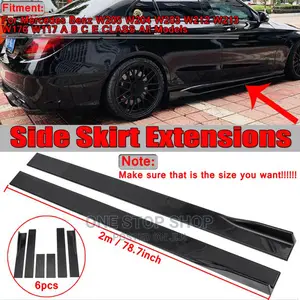 Universal Lower Car Side Skirts Body Kit Rocker Panel