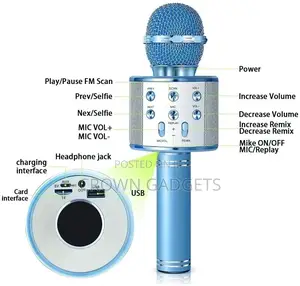 WS858 Bluetooth Wireless Condenser Magic Karaoke Microphone