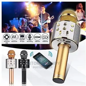 KTV- Ws858 Wireless Karaoke Microphone Usb Player Bluetooth