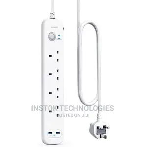 Anker Extension Lead With 2 USB Ports And 4 Wall Outlets Wit