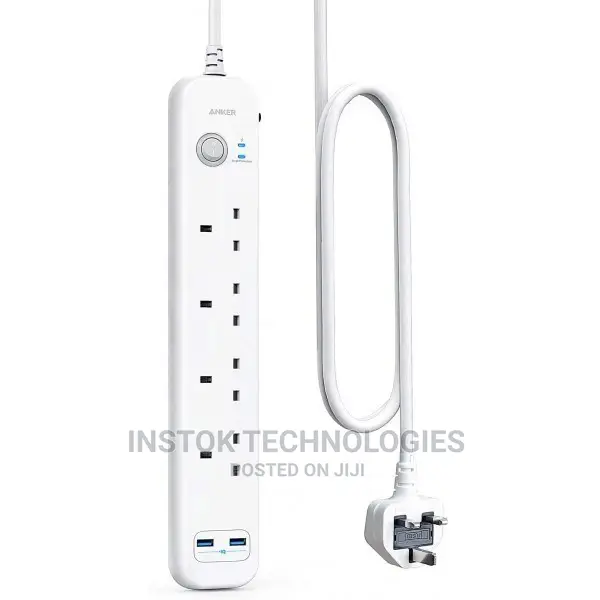 Anker Extension Lead With 2 USB Ports And 4 Wall Outlets Wit