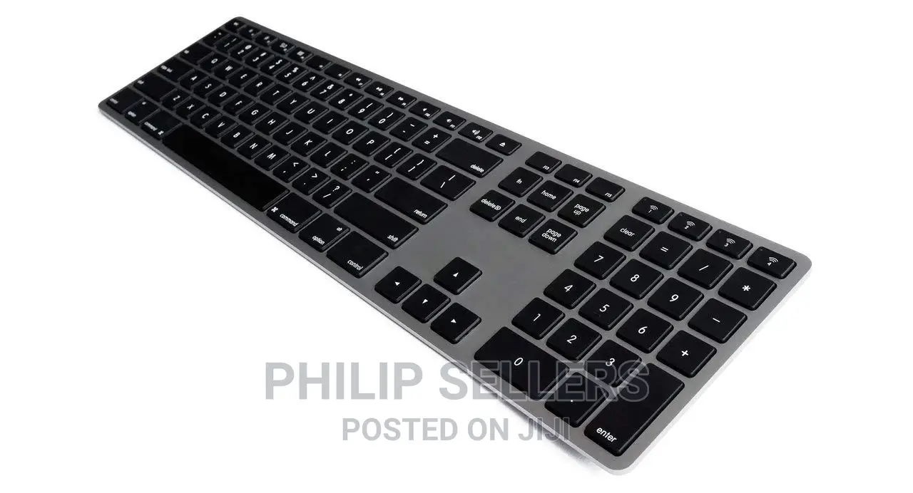 Slim Wireless Keyboard With Numeric Keypad
