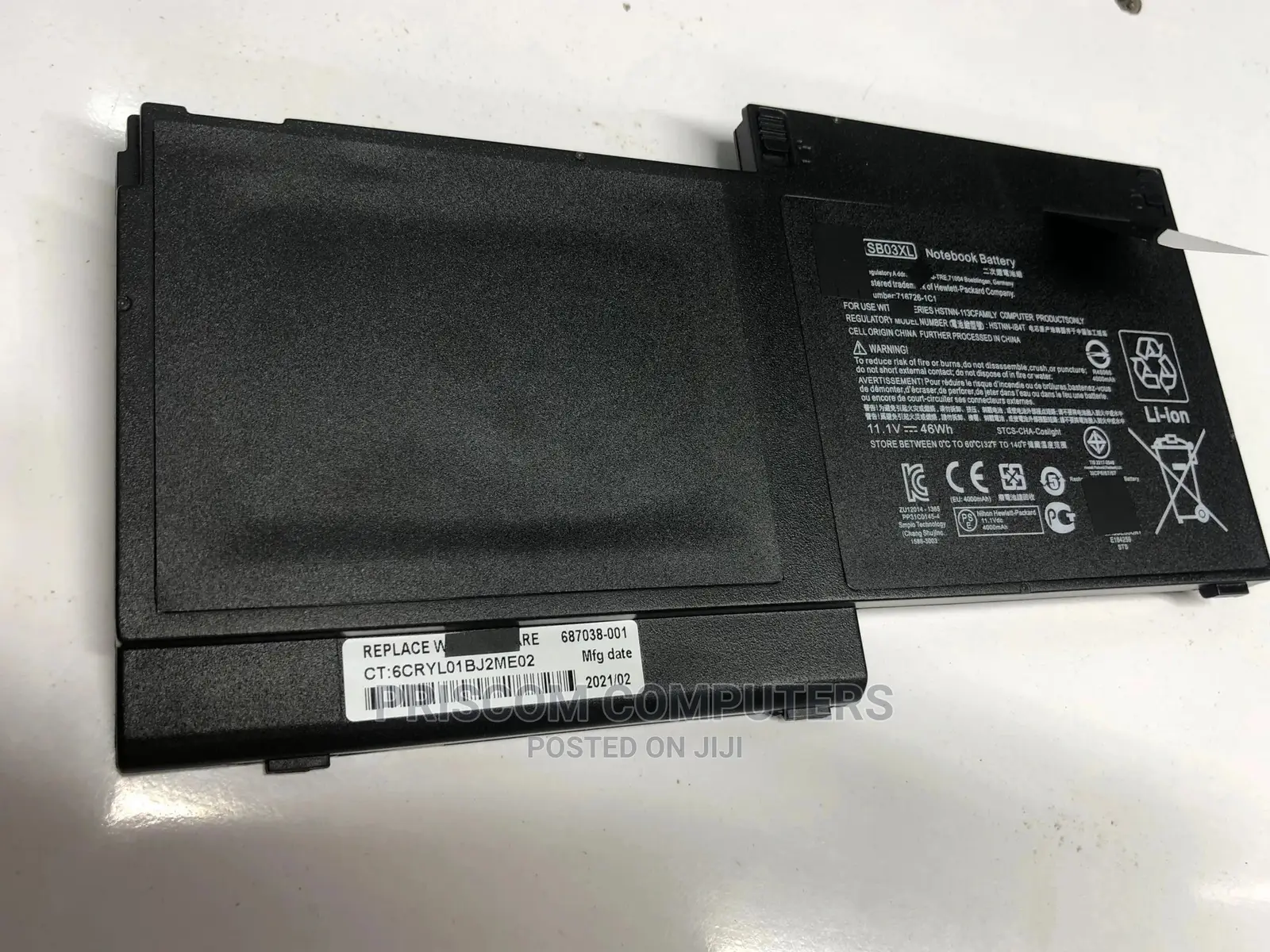 HP Elitebook 820 G1 SB03XL Laptop Battery