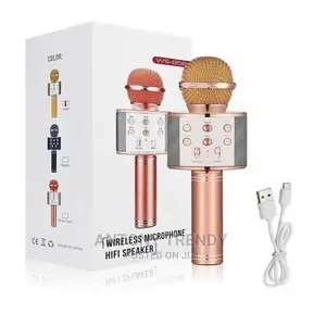 Ws-858 Wireless Microphone Hifi Speaker