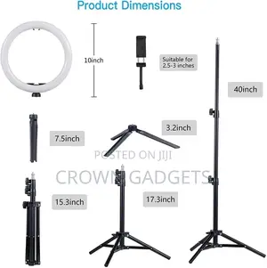 3000k-6000k Dimmable Selfie Ringlight for Youtube Video