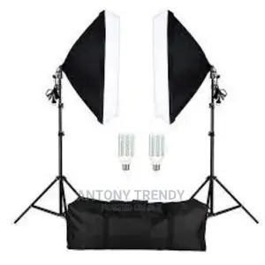 Lighting Soft Box With Adjustable Lamp Stand Video Shooting