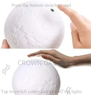 16 Color Changing Photo 3D Moon Lamp Light Remote Control