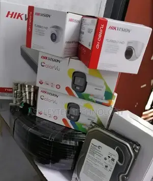 Four CCTV Complete Camera Hik Vision 720P With IR Night Visi