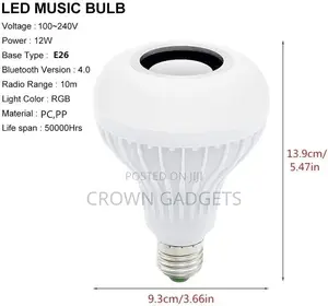 Bluetooth Speaker Music Light Bulb