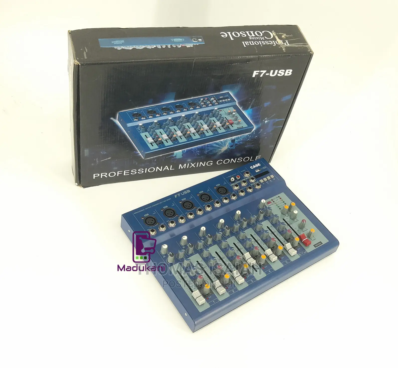 Case F7 Professional Digital Plain Mixer With 48V Phantom Po
