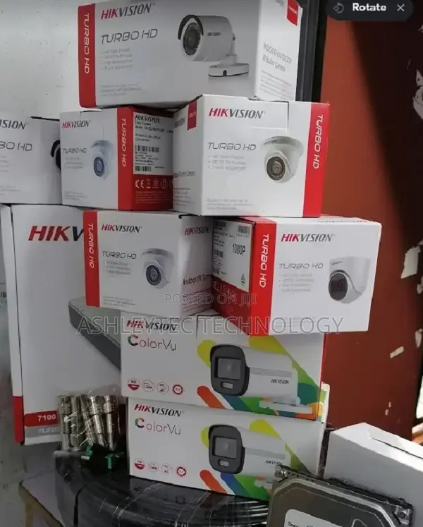 6 Six CCTV Camera Complete Cameras