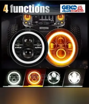 7 INCH 75watt ROUND HEADLIGHT With White/Amber Turn Signal